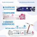 Kit 6 SilverCare + EasyCare DKT — bundle DIU plata antimicrobiana para médicos recurrentes, regalo 50 DIU Standard y sábanas quirúrgicas