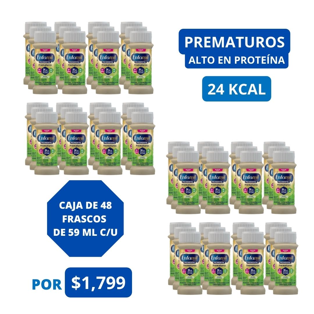 ENFAMIL® Prematuros Alto en Proteina 24 kcal 48 frascos