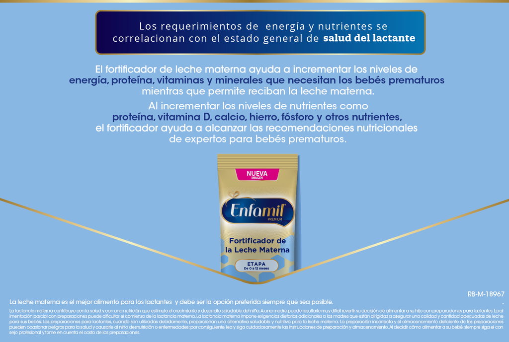 Enfamil Premium Fortificador Leche Materna bebés 0 a 12 meses