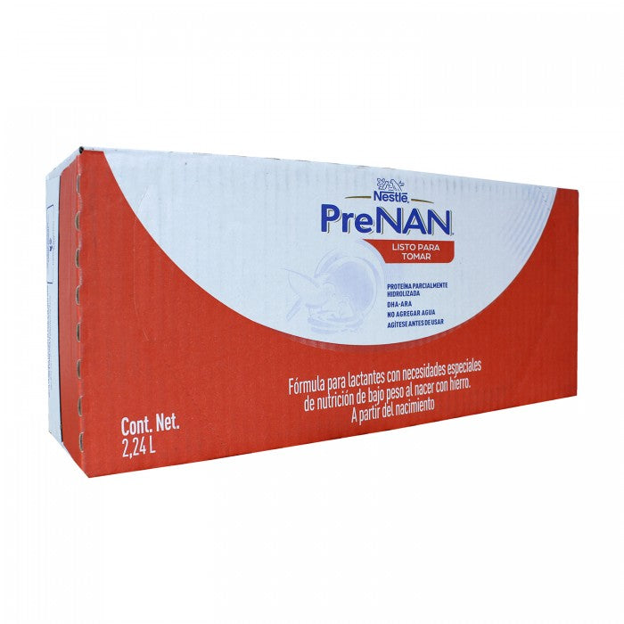 Pre NAN caja de 32 botellas liquidas listas de 70ml
