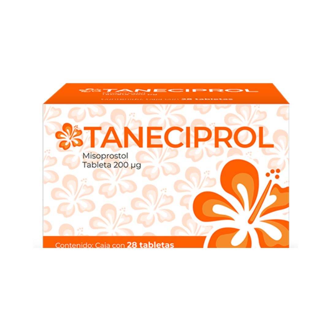 TANECIPROL® Misoprostol 200µg DKT — análogo prostaglandina E1 para uso obstétrico y ginecológico clínico, caja 4 tabletas