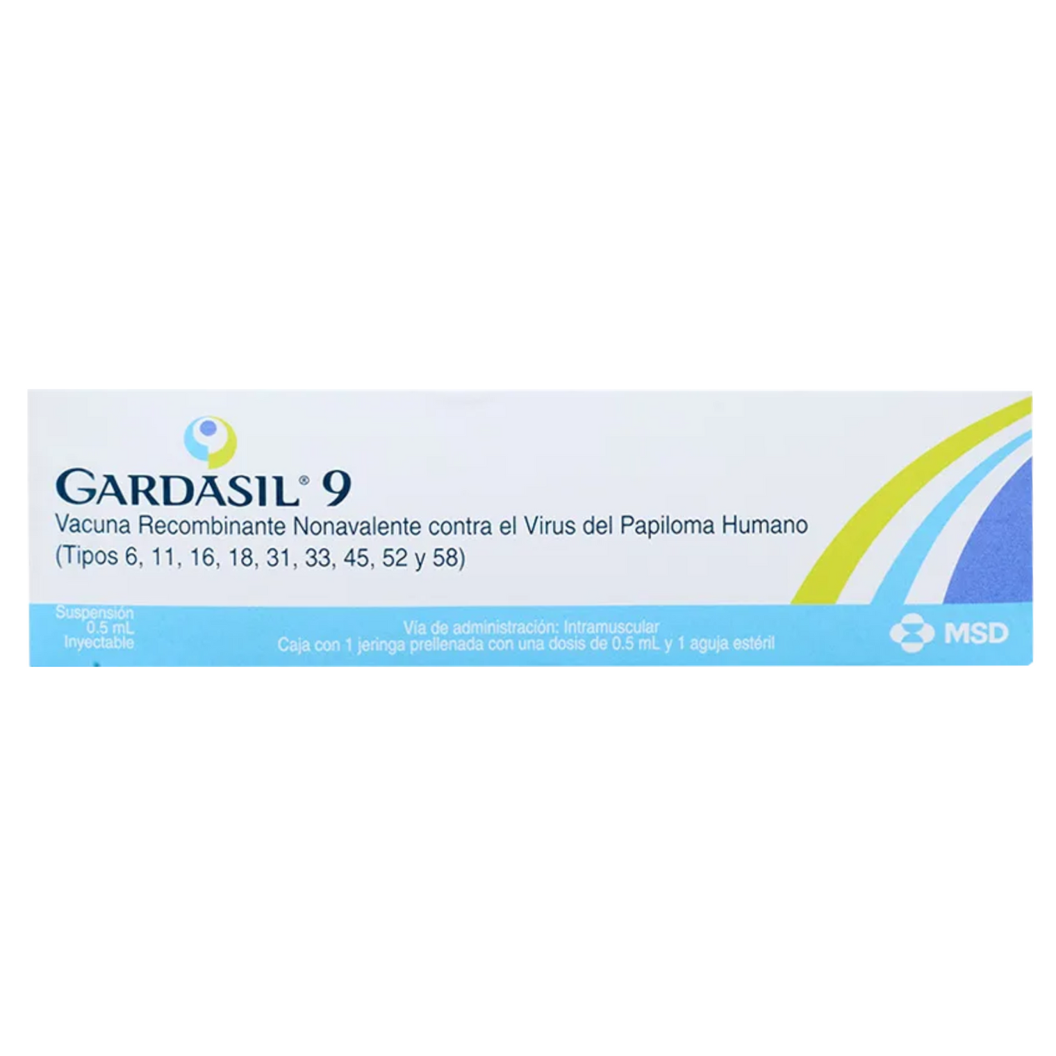 Gardasil 9 caja con jeringa prellenada