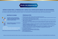 Instrucciones de preparación Enfamil Premium Fortificador Leche Materna bebés 0 a 12 meses
