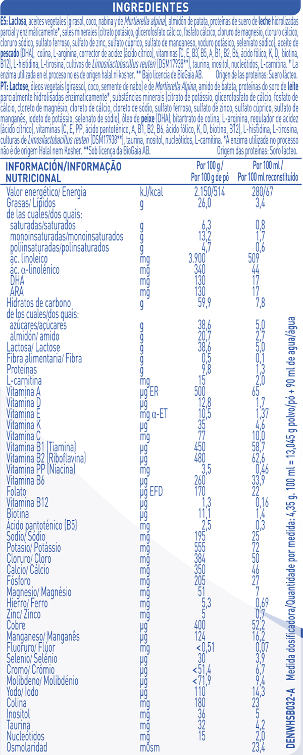 NAN® A.R. Alimento para lactantes con regurgitaciones